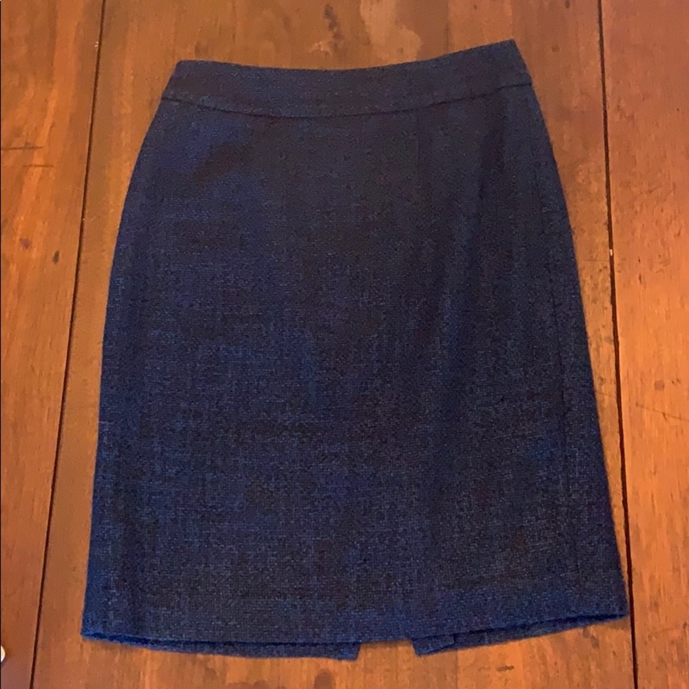 Banana Republic Blue & Black Woven Skirt